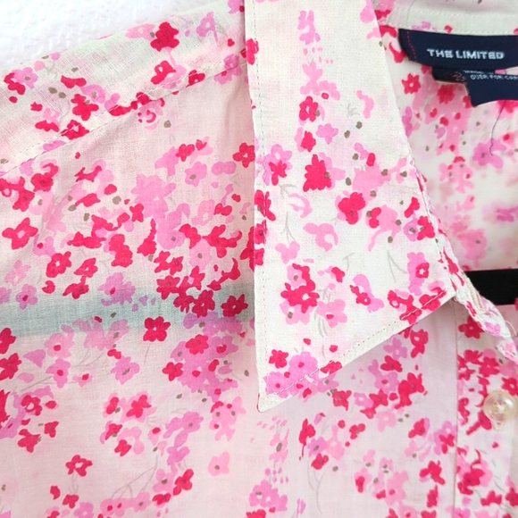 Limited Long Sleeve Floral Button Down Top - Picture 3 of 5